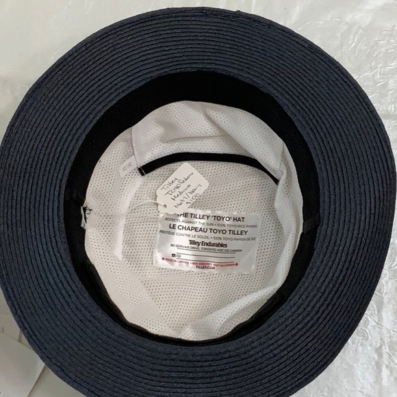 Tilley TOYO Fedora - Natural/Navy - Picture 11 of 14